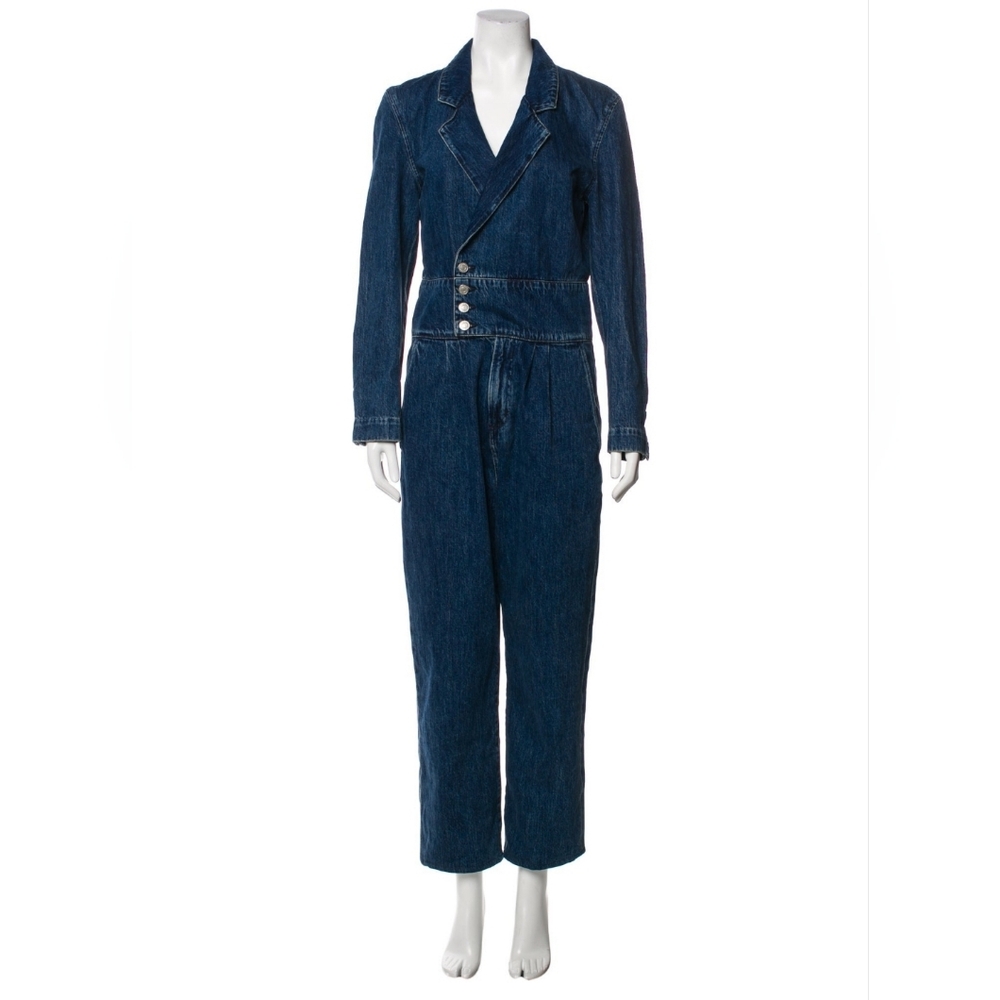 Women's AGOLDE Luca Blazer Denim Jumpsuit SZ 10